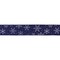 Melrose Snowflake Christmas Wired Craft Ribbon - 2.5" x 20 Yards - Blue and Silver